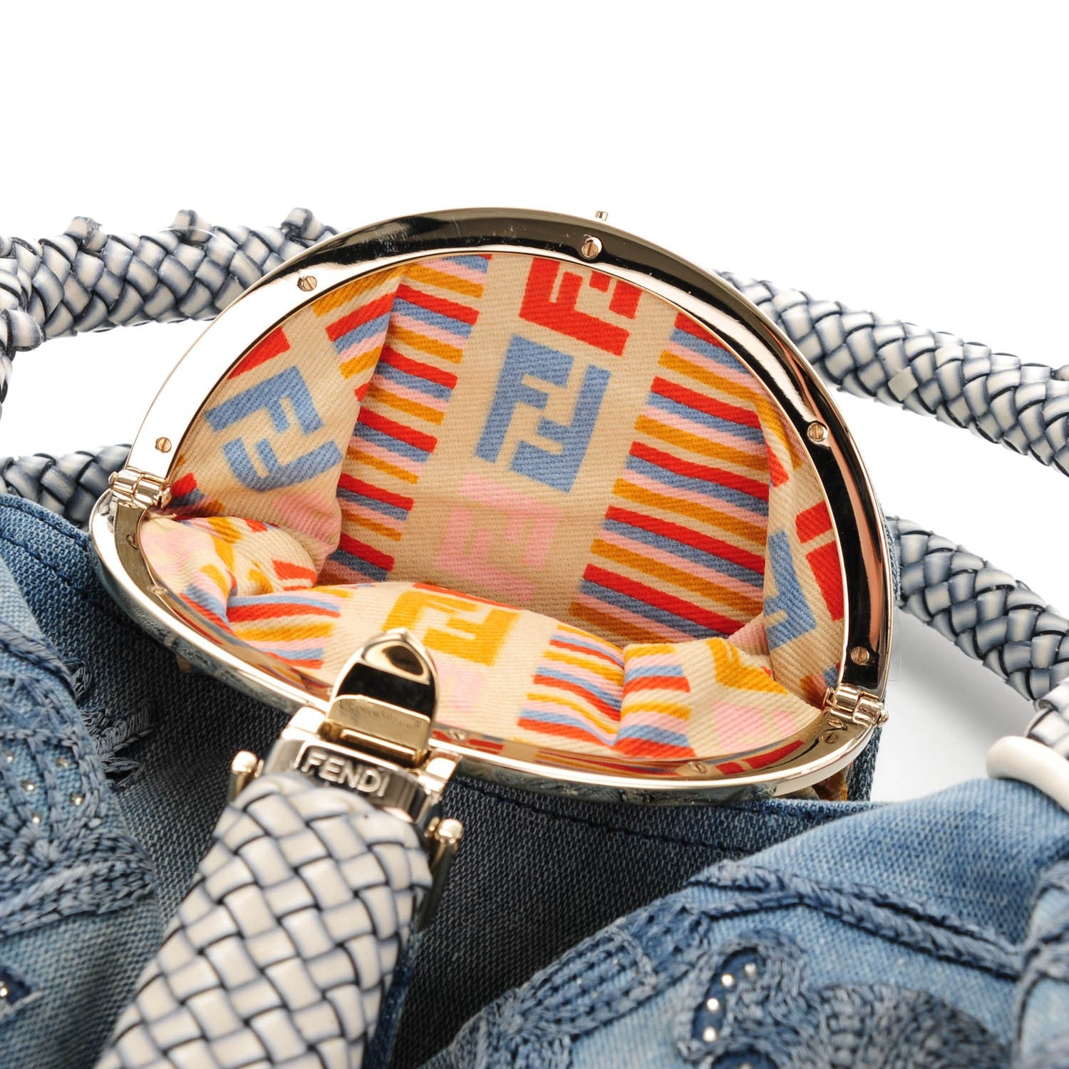 Fendi Denim Squirrel Embroidered Spy Blue 9 of 9