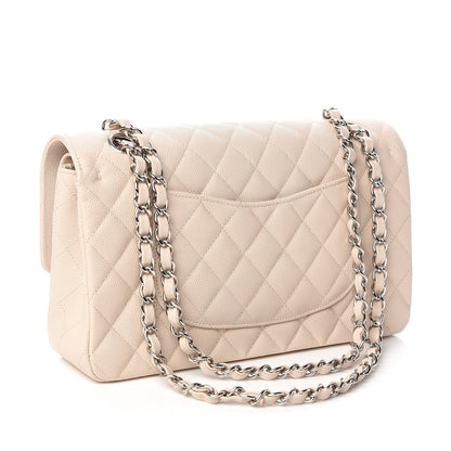 Chanel Caviar Quilted Medium Double Flap Ivory 3 of 10