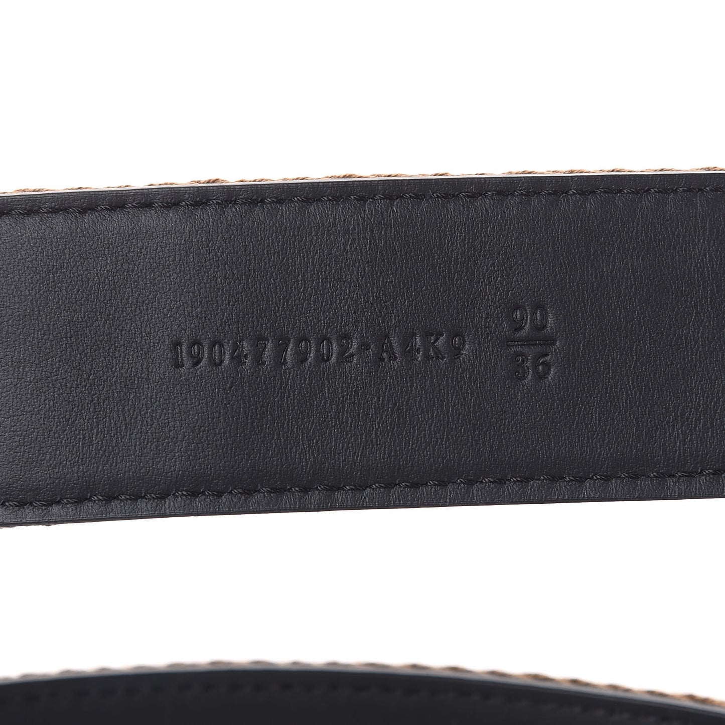 Ribbon Vitello Century FF 1974 Belt 90 36 Fango Moro