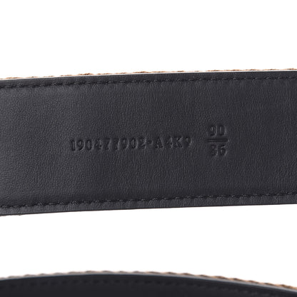 Fendi Ribbon Vitello Century FF 1974 Belt 90 36 Fango Moro 5 of 6