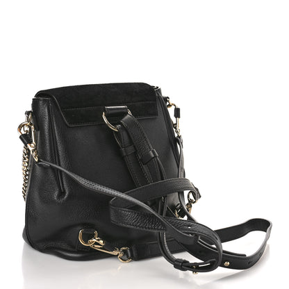 Chloe Suede Calfskin Small Faye Backpack Black 3 of 9