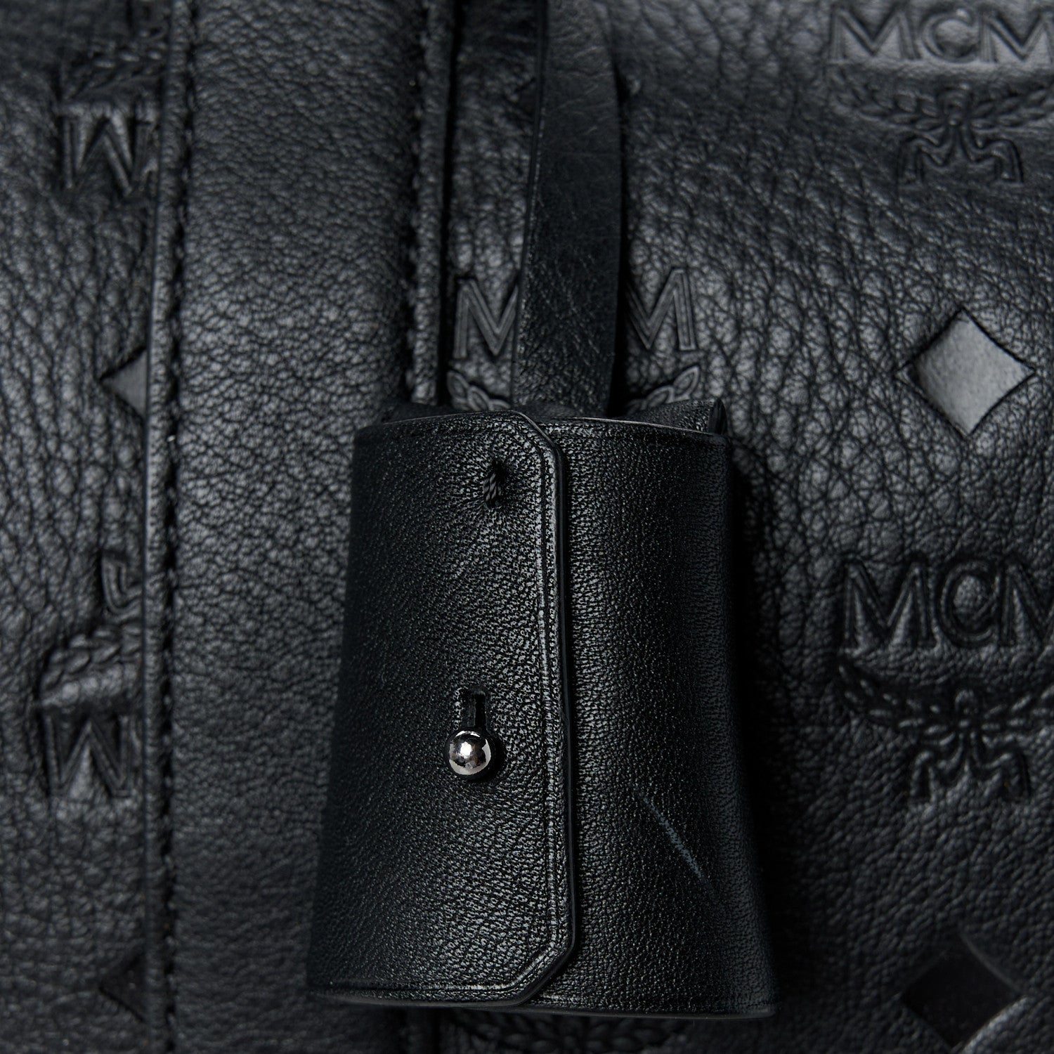 MCM Calfskin Ottomar Duffle Bag Black 14 of 14