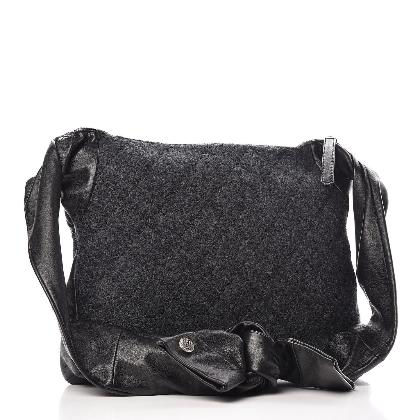 Lambskin Wool Small Girl Bag Multicolor Black