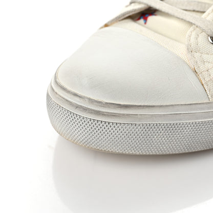 Saint Laurent Canvas Fun-Star Print Bedford Hightop Sneakers 41 Cream 11 of 15