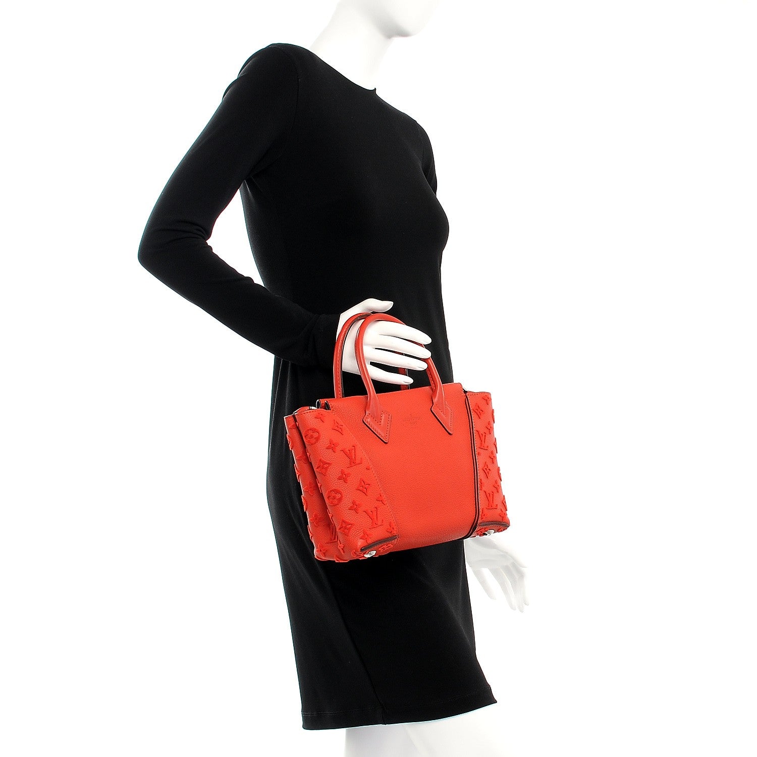 Louis Vuitton Veau Cachemire Tote W BB Paprika 3 of 9