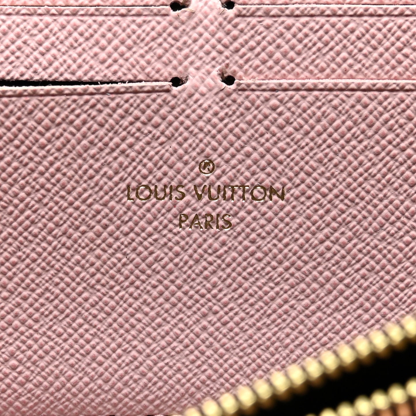 Monogram Clemence Wallet Rose Ballerine