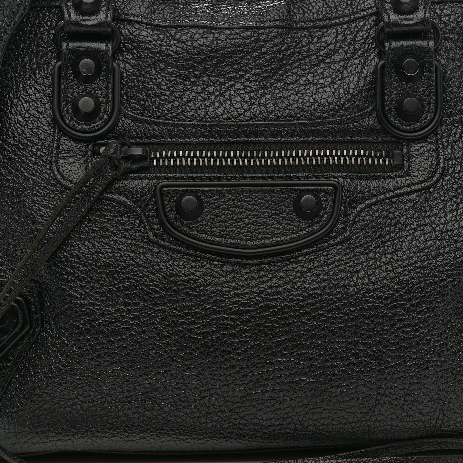 Balenciaga Chevre Black Metallic Edge Hardware S City Black 8 of 11