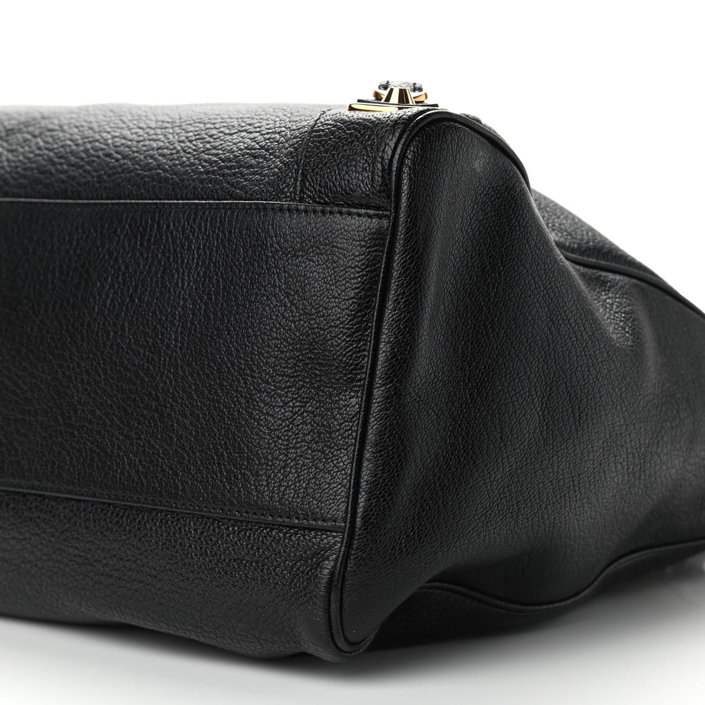 Chevre Gold Metallic Edge Hardware Velo Black
