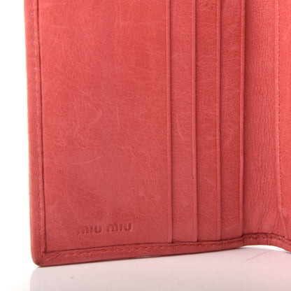 Miu Miu Nappa Matelasse Lux Flap Wallet Rosa 8 of 9