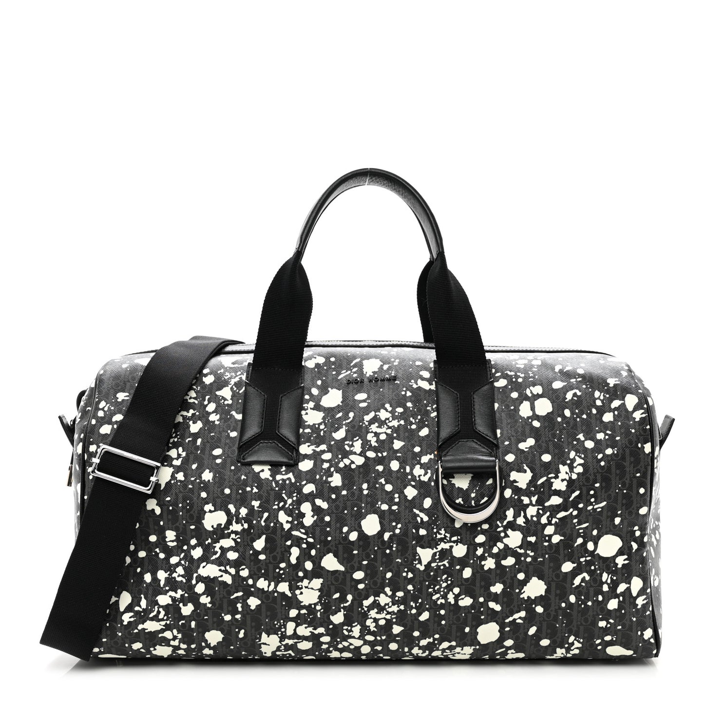 Homme Monogram Speckle Duffle Bag Grise