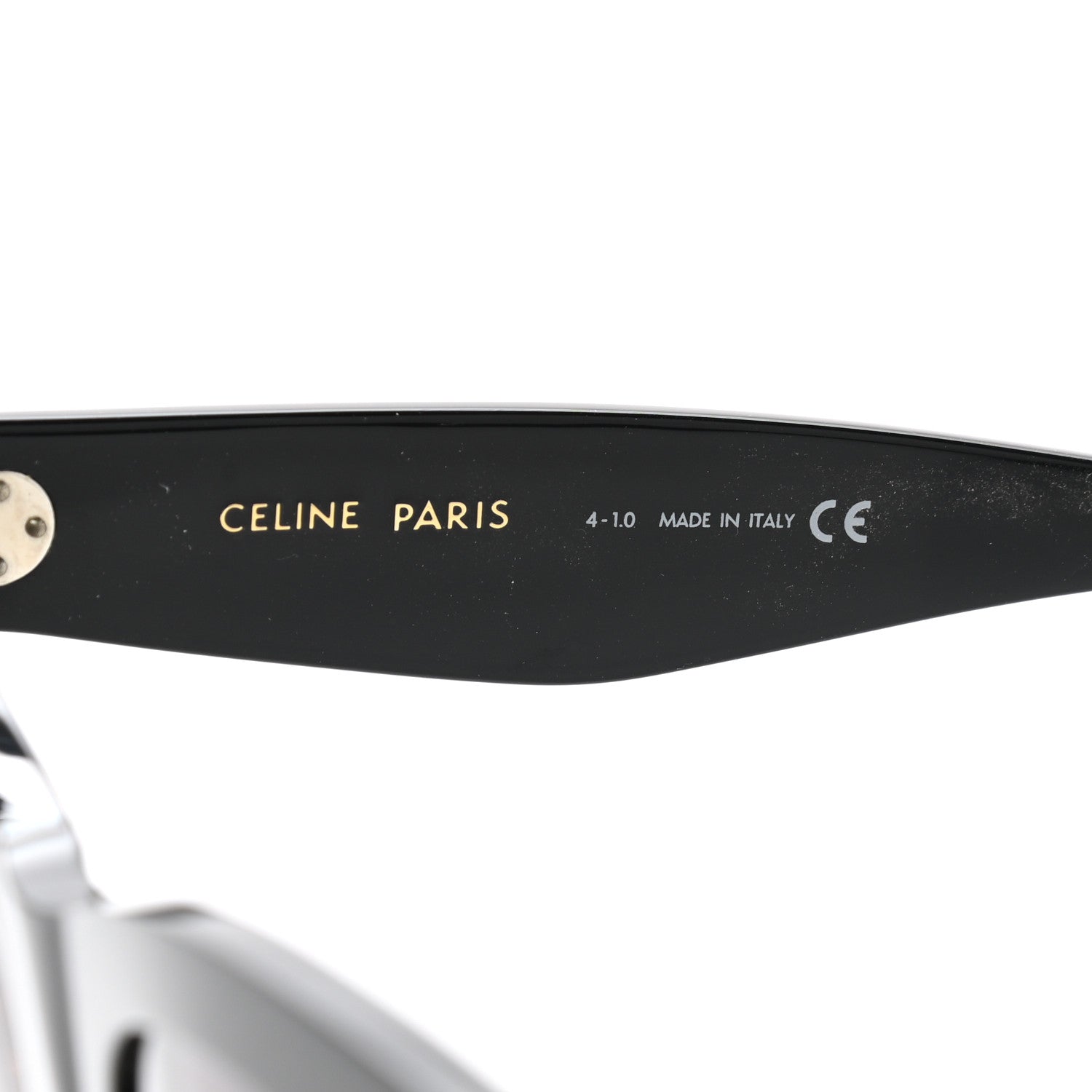Celine Acetate Polarized Cat Eye Sunglasses CL4004IN Havana Black 6 of 7