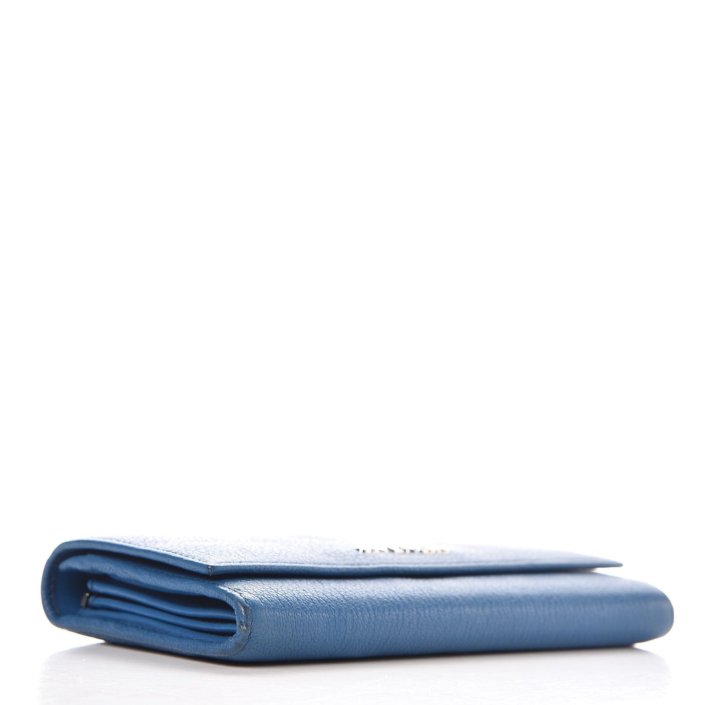 Goatskin Pandora Flap Continental Wallet Medium Blue
