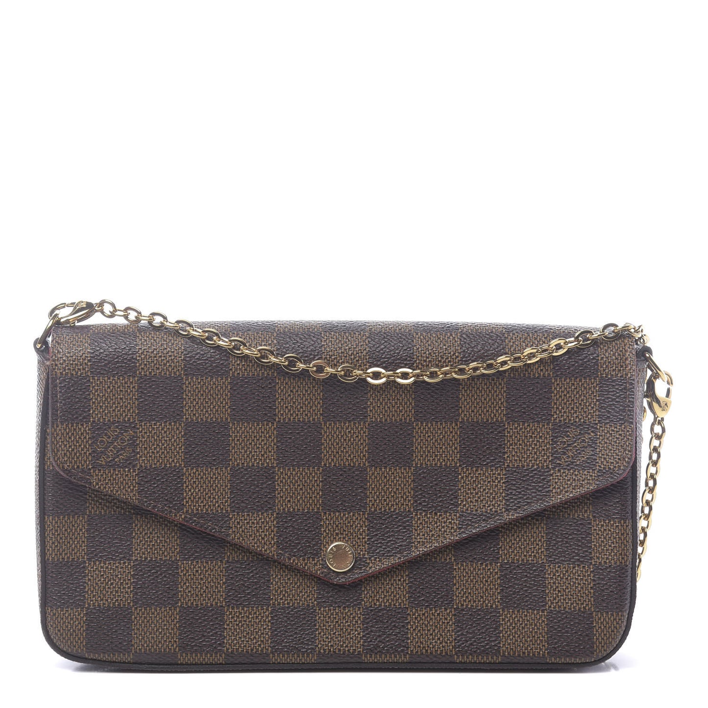 Damier Ebene Pochette Felicie Chain Wallet