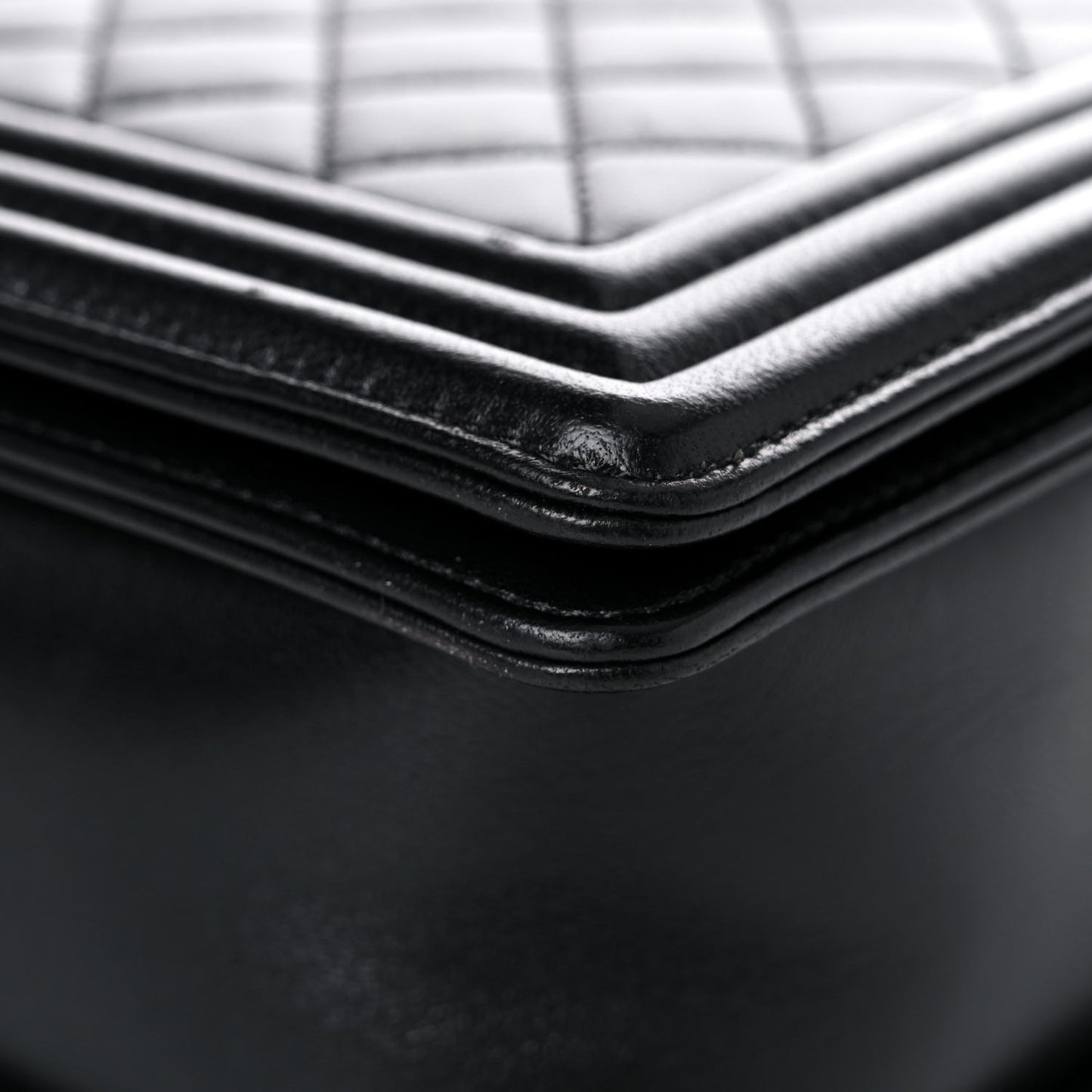 Calfskin Quilted New Medium Boy Flap Black