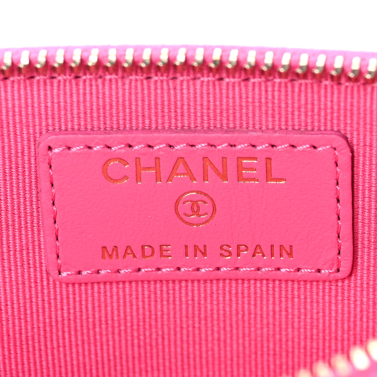 Chanel Lambskin Quilted Chanel 19 Zip Card Holder Wallet Pink 6 of 8
