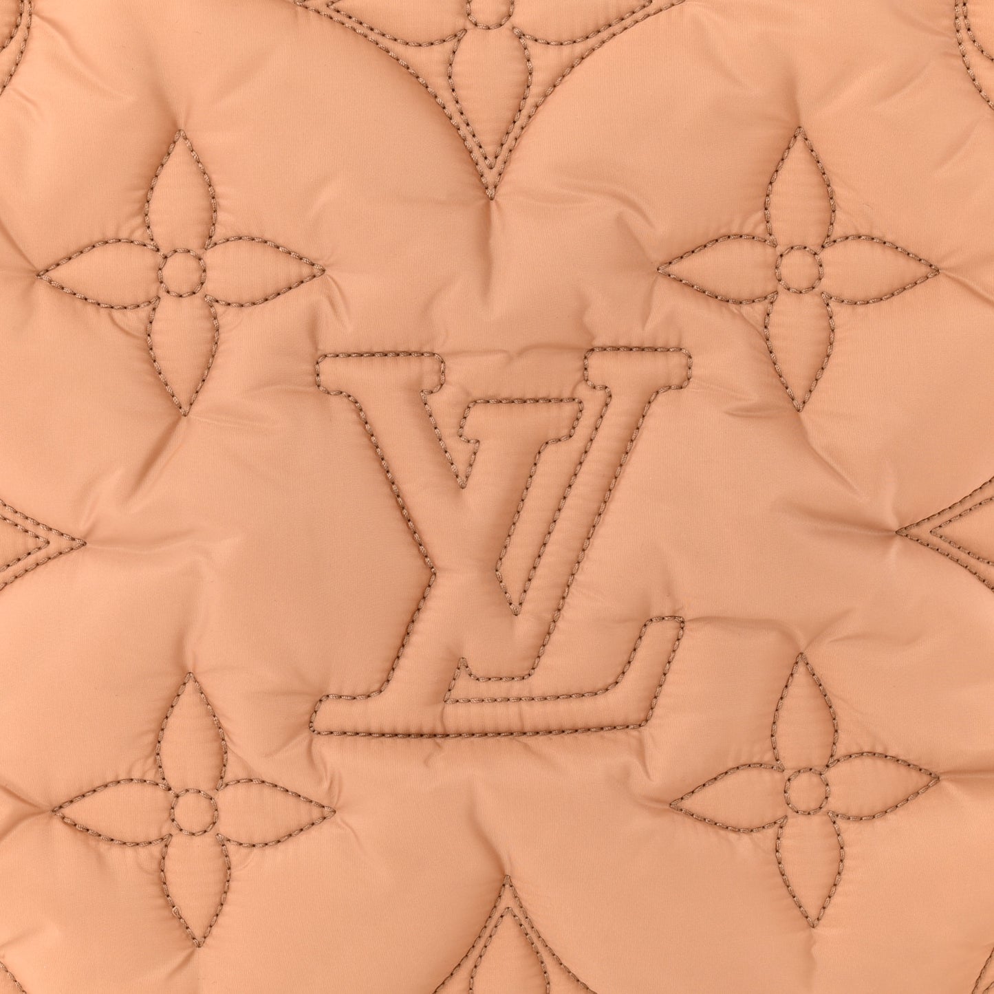 Econyl Monogram Pillow Giant Onthego GM Beige