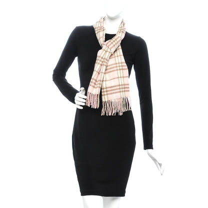 Burberry Cashmere Nova Check Scarf Pink 2 of 4