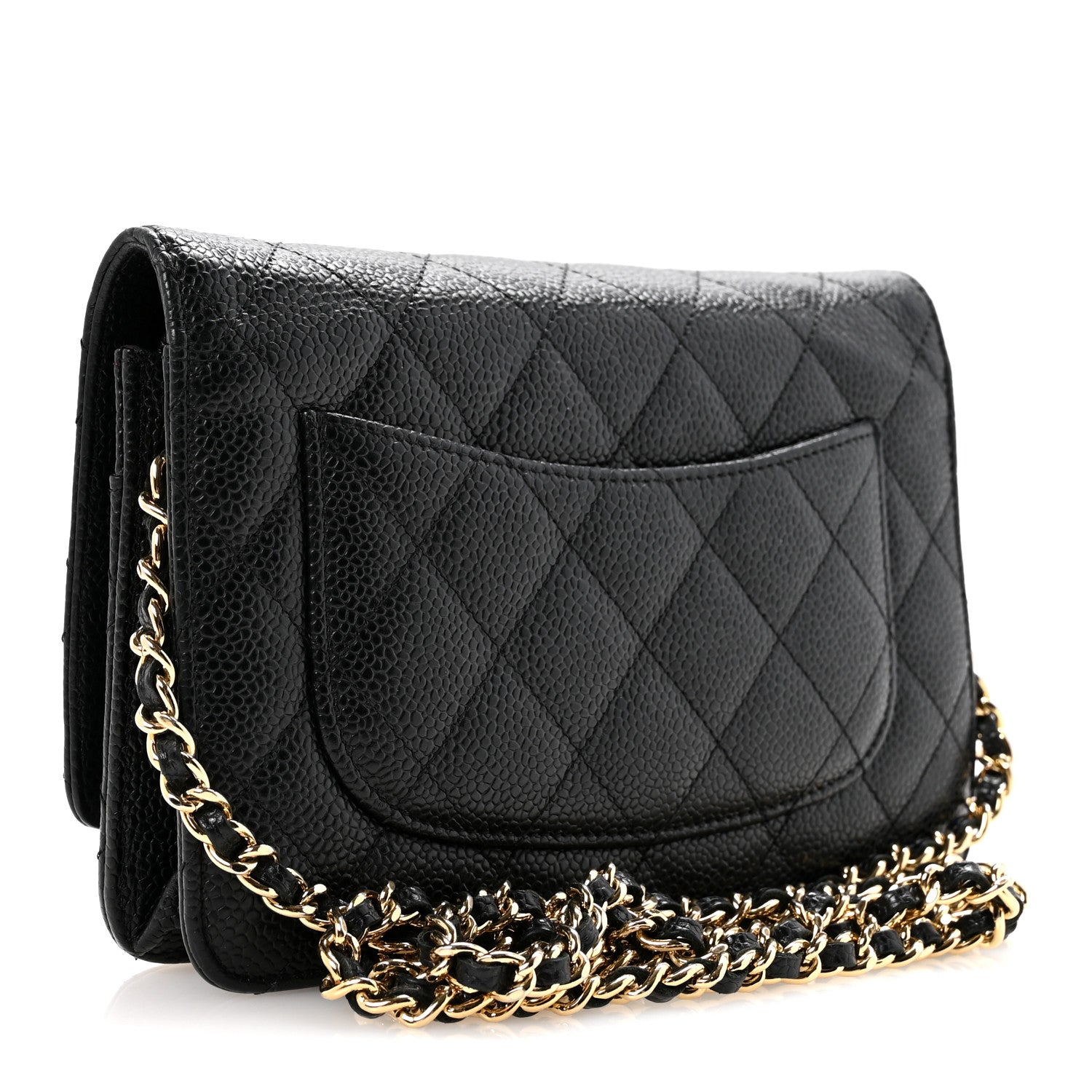 Chanel Caviar Quilted Wallet On Chain WOC Black 3 of 13