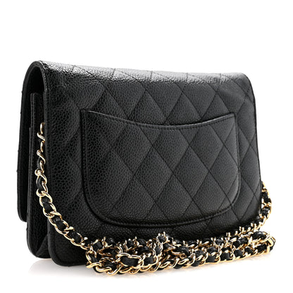 Chanel Caviar Quilted Wallet On Chain WOC Black 3 of 13