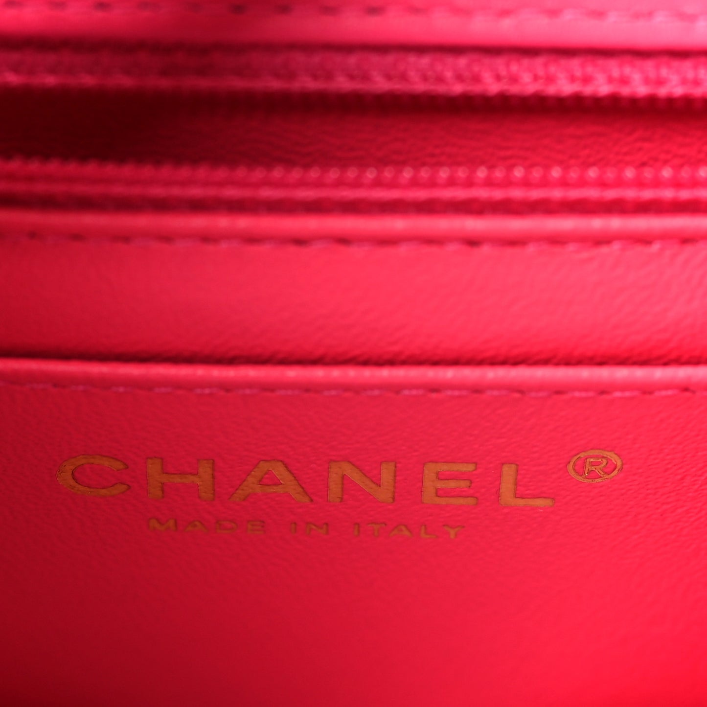 Patent Calfskin Quilted Mini Rectangular Flap Pink