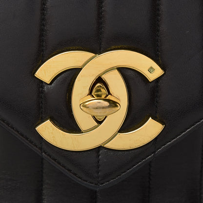 Chanel Lambskin Vertical Quilted Flap Camera Case Black 11 of 21