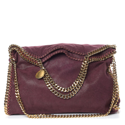 Stella McCartney Shaggy Deer Falabella Fold Over Tote Plum 1 of 12