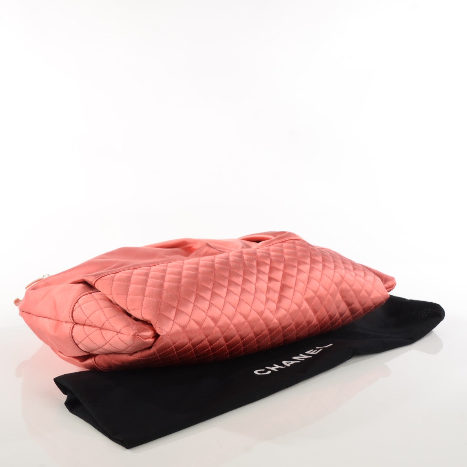 Chanel Satin Melrose Cabas Light Red 4 of 8
