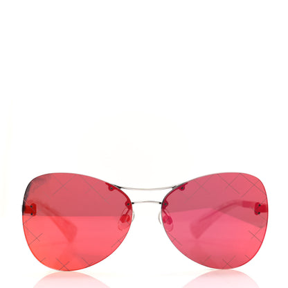 Chanel Pilot Aviator Sunglasses 4218 Red 2 of 8