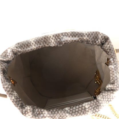 Gucci Snakeskin Mini Zumi Bucket Bag Grey 4 of 9