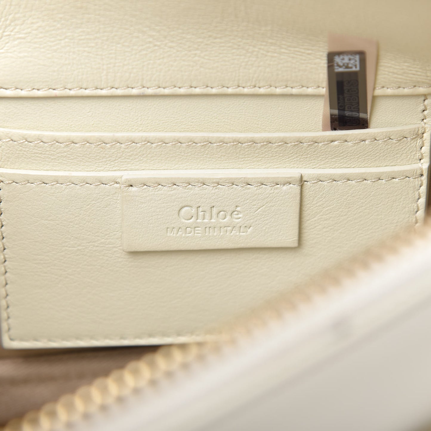 Calfskin Medium Roy Bag Natural White