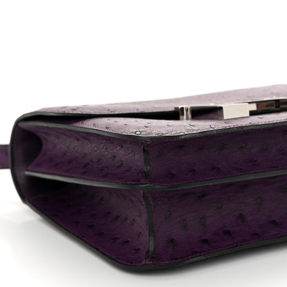 Hermes Ostrich Constance 24 Violine 9 of 11