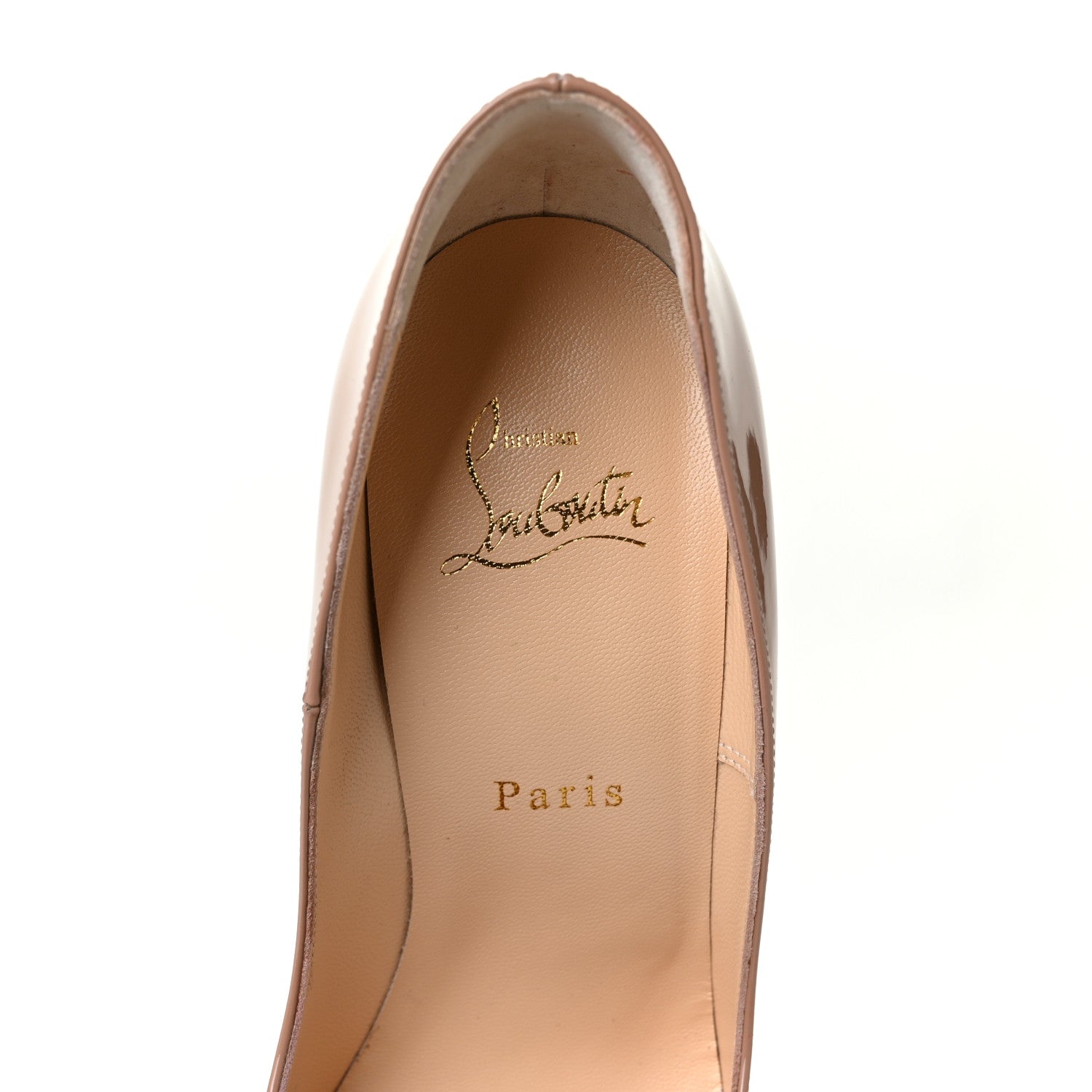 Christian Louboutin Patent So Kate 120 Pumps 37.5 Nude 7 of 9