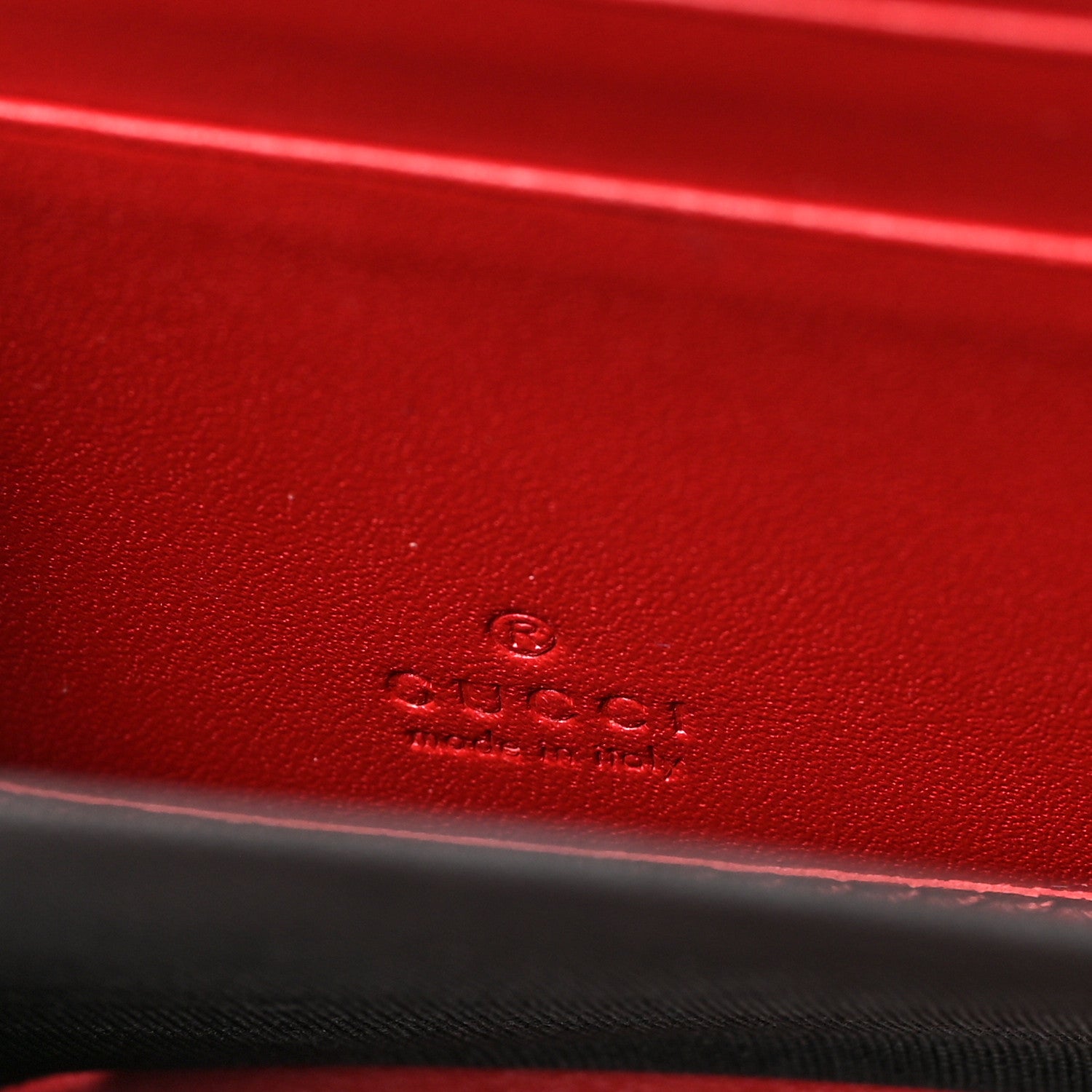 Gucci GG Supreme Monogram Mystic Cat Zip Around Wallet Red 6 of 6