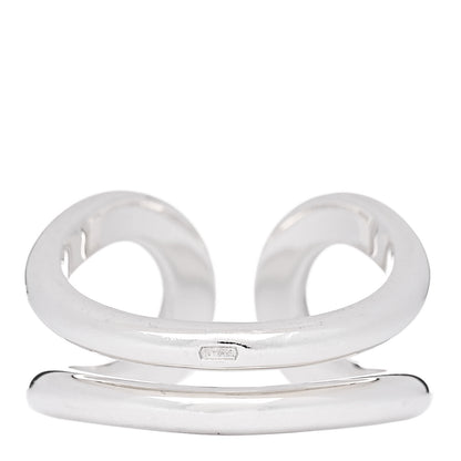 Hermes Sterling Silver Lima Ring 56 7.75 3 of 5