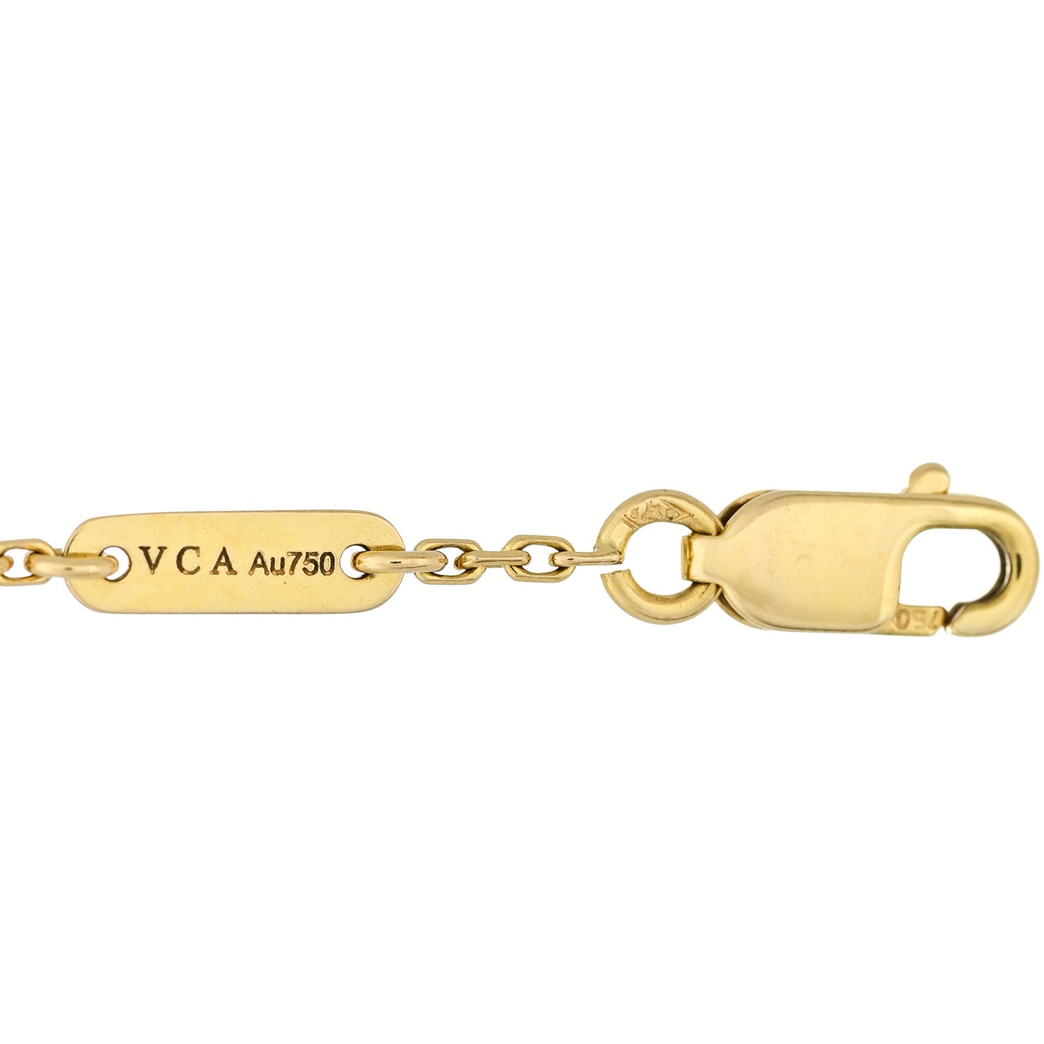 Van Cleef & Arpels 18K Yellow Gold Mother of Pearl Sweet Alhambra Butterfly Bracelet 3 of 4
