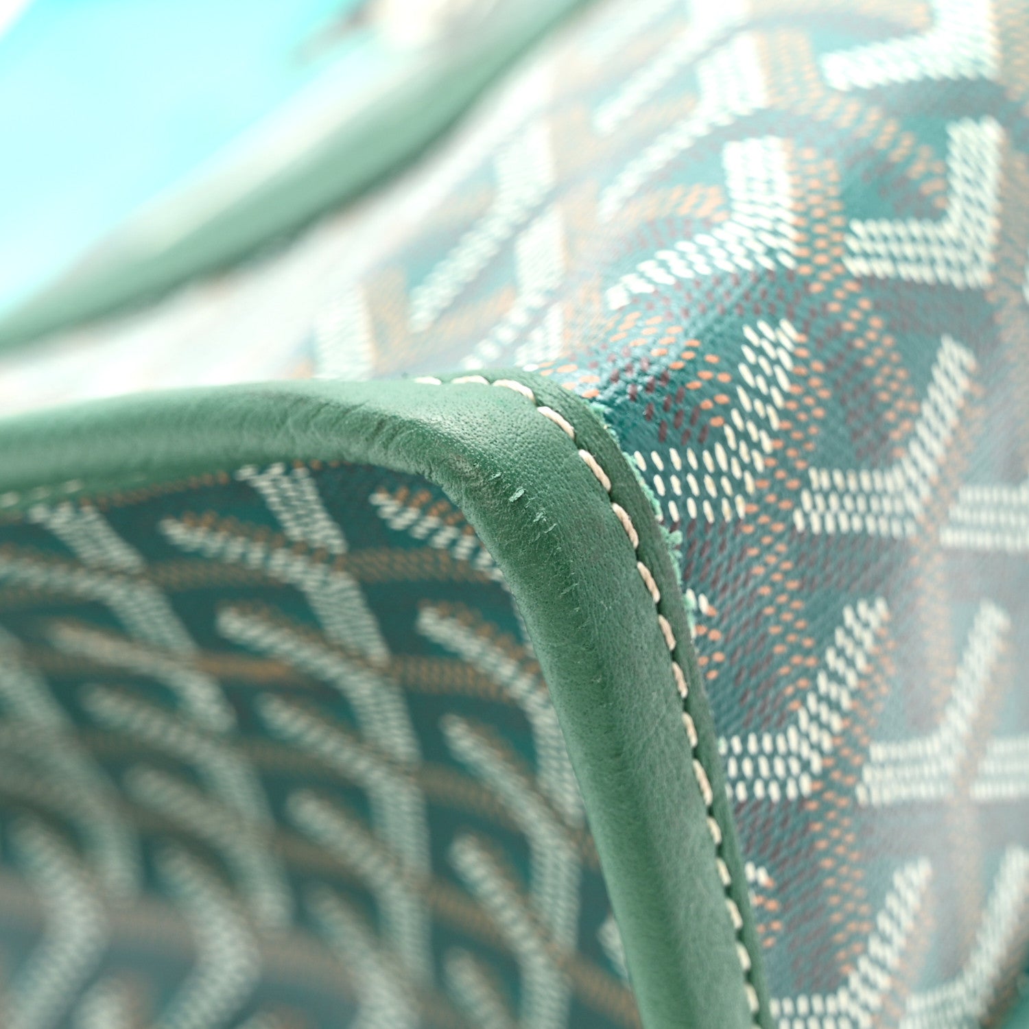 Goyard Goyardine Villette MM Tote Green 11 of 13