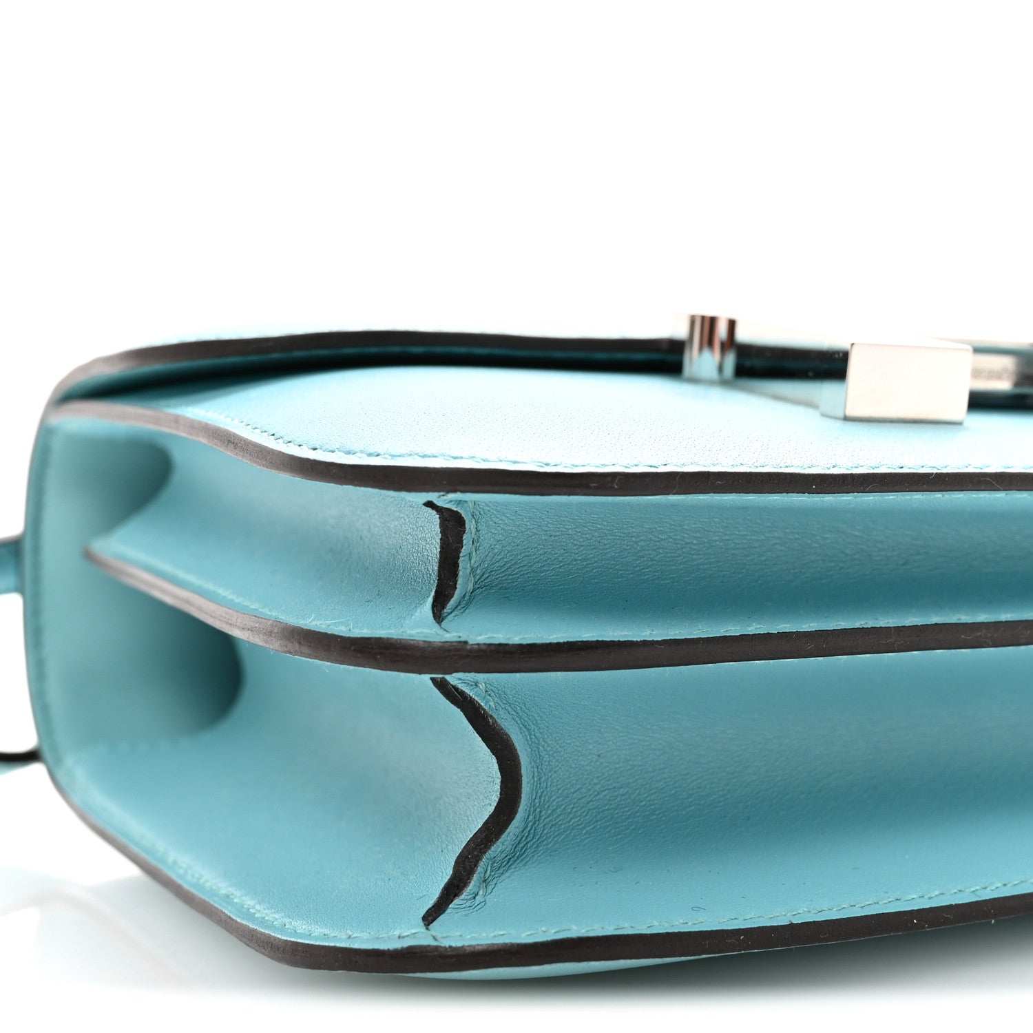 Hermes Tadelakt Lizard Constance 18 Bleu Atoll Ficelle 8 of 10