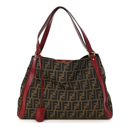 Fendi Zucca Tote Tobacco Red 1 of 16