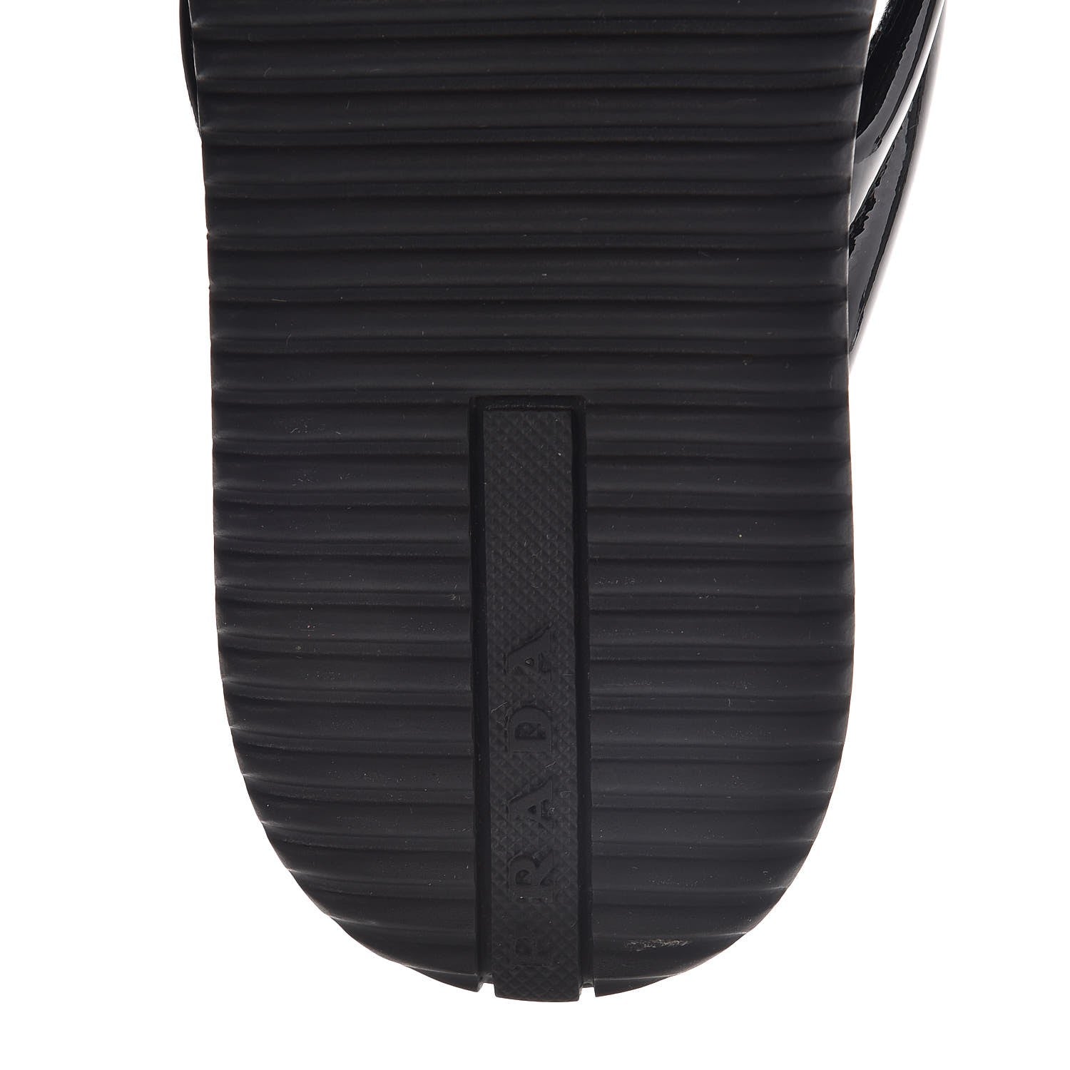 Prada Vernice Soft Thong Sandals 36 Black 8 of 15
