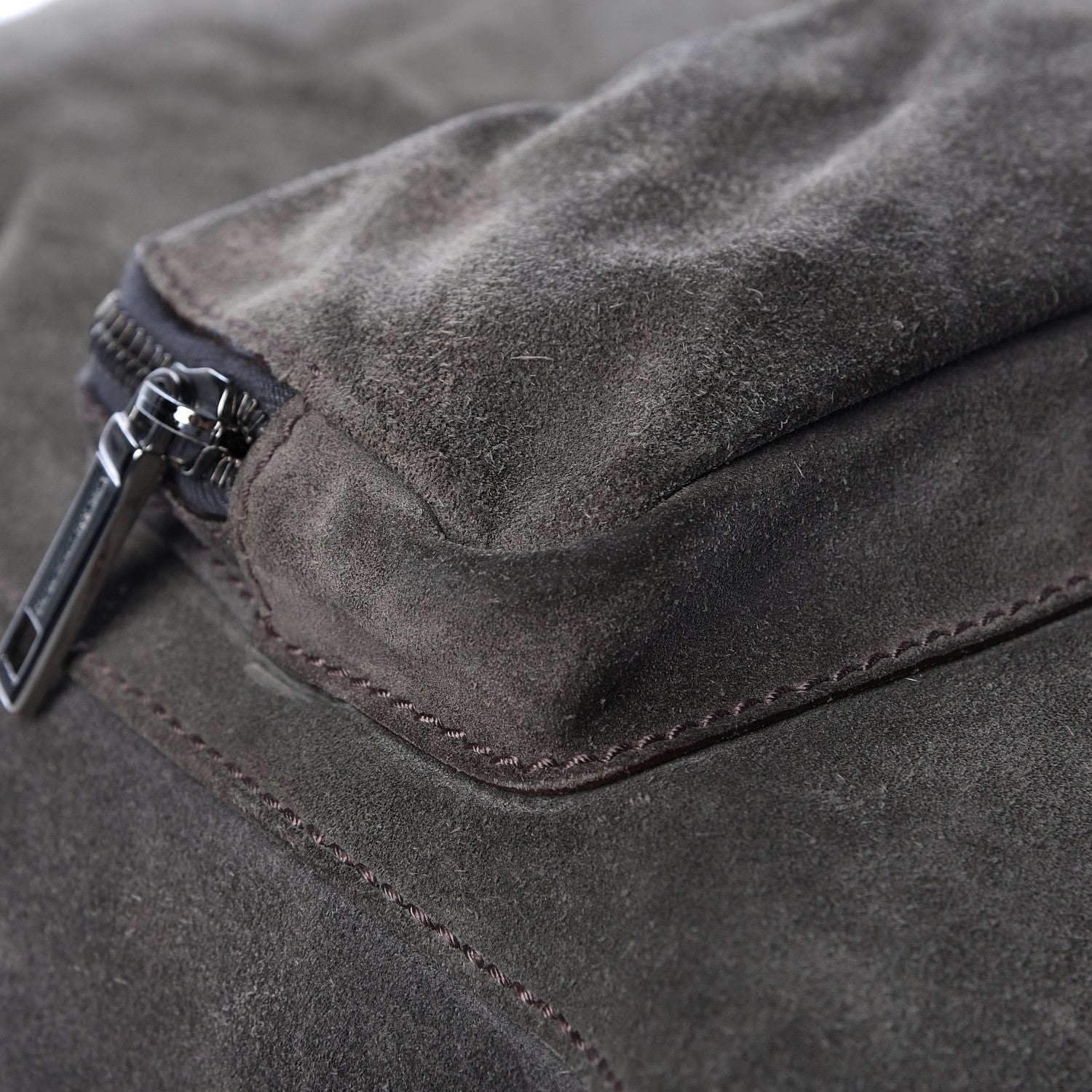 Dolce & Gabbana Suede Miss Pocket Satchel Grey 19 of 20