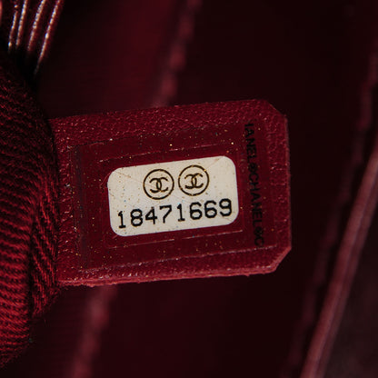 Chanel Calfskin Medium Flap Bag Dark Red 7 of 7