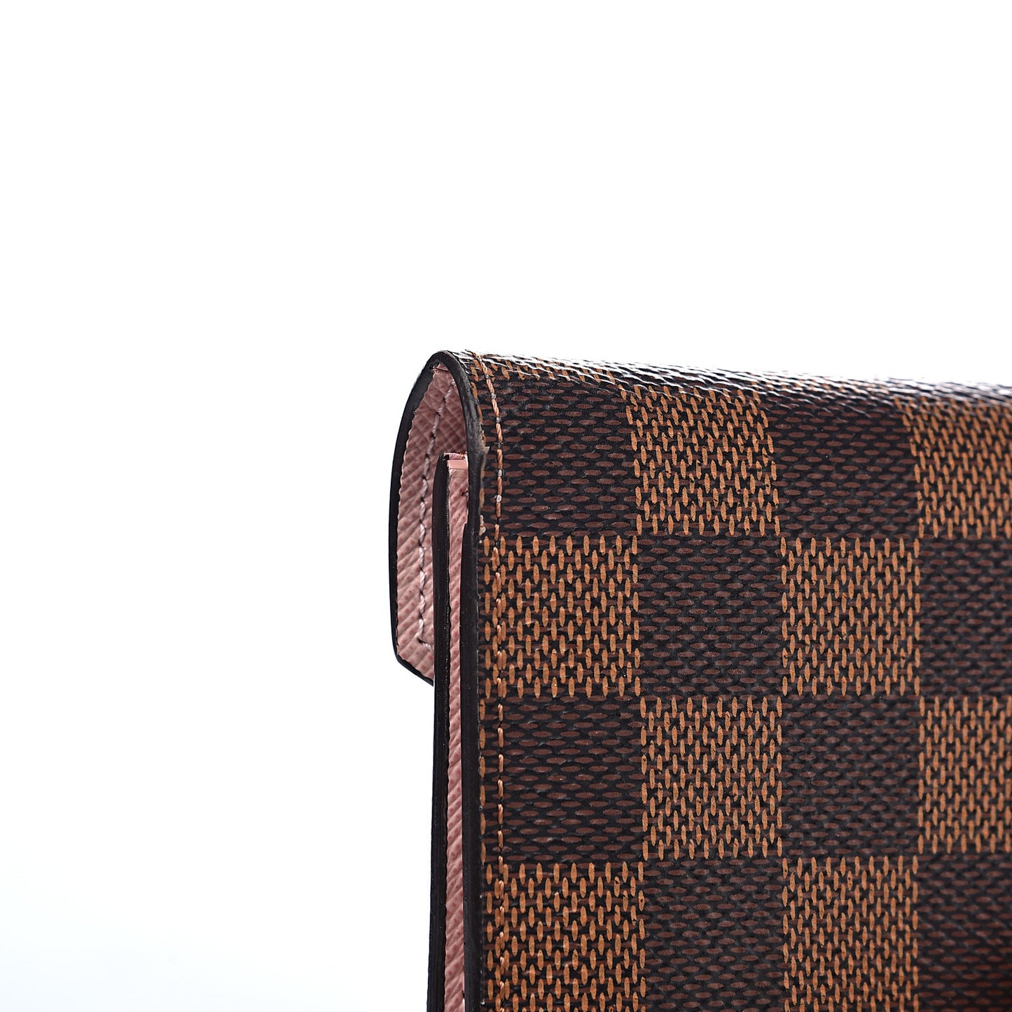 Damier Ebene Victorine Wallet Rose Ballerine