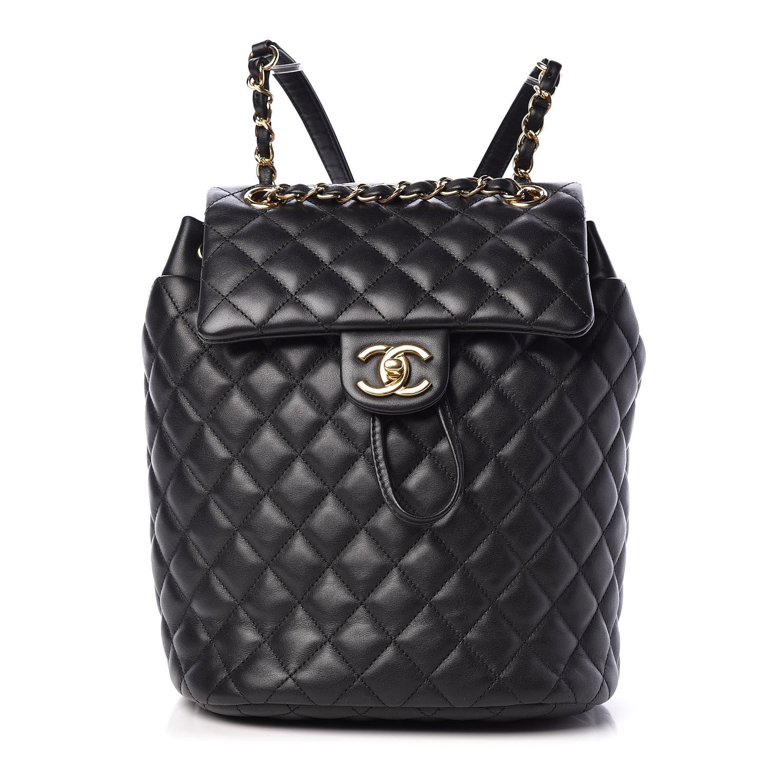 Chanel Calfskin Quilted Small Urban Spirit Backpack Black 1 of 28