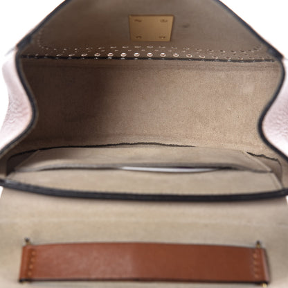 Chloe Calfskin Perforated Mini Drew Shoulder Bag Caramel 5 of 14