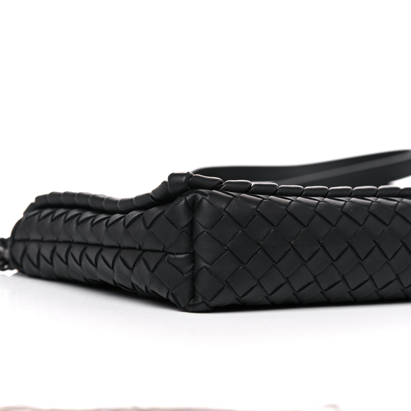 Nappa Intrecciato Dahlia Clutch Crossbody Black