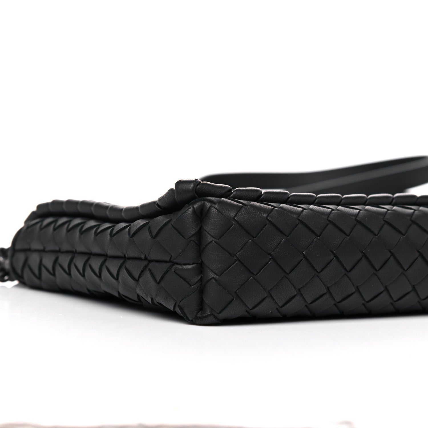 Bottega Veneta Nappa Intrecciato Dahlia Clutch Crossbody Black 9 of 10
