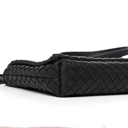 Bottega Veneta Nappa Intrecciato Dahlia Clutch Crossbody Black 9 of 10