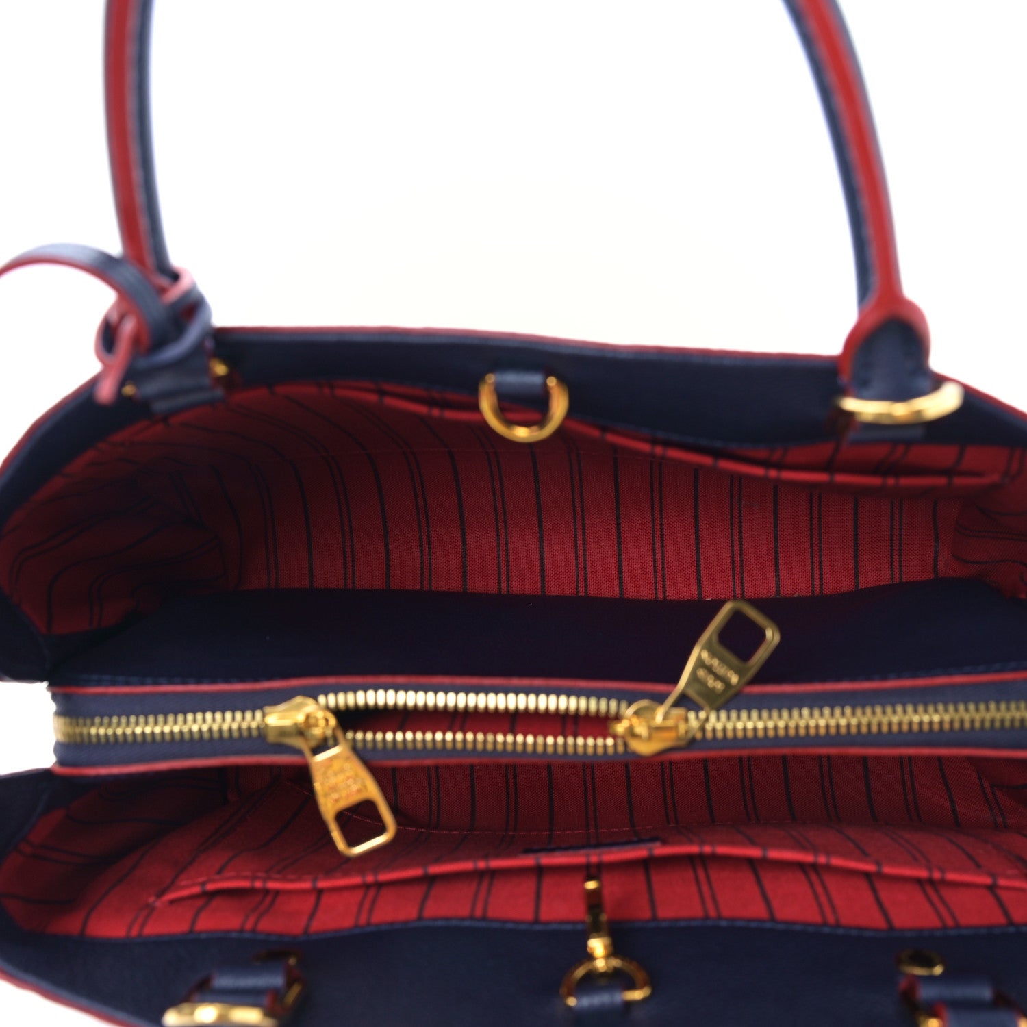 Louis Vuitton Empreinte Montaigne MM Marine Rouge 5 of 8