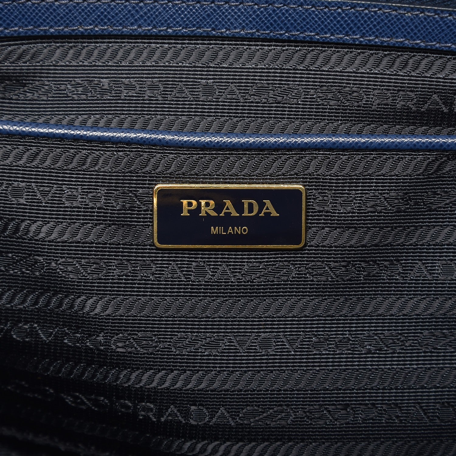 Prada Saffiano Large Galleria Double Zip Tote Bluette 6 of 15