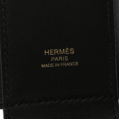 Hermes Swift Epsom Pocket Kelly Shoulder Strap Black 4 of 5